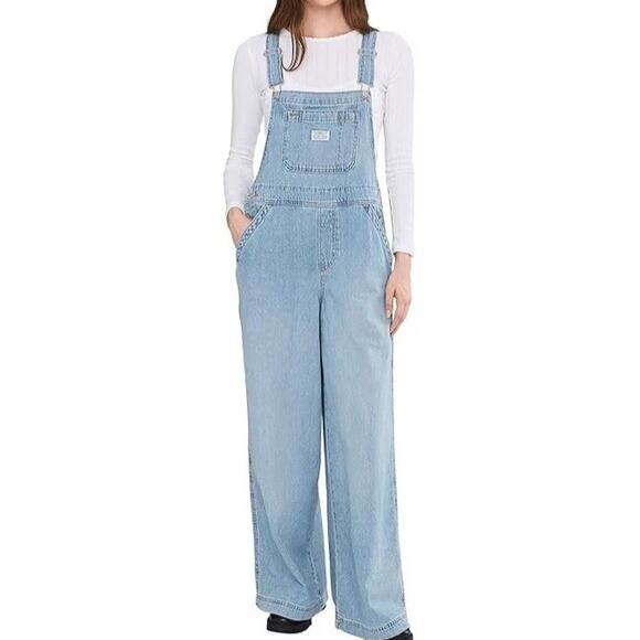 Levi's Other - Levi’s Levi Strauss Y2K Baggy Preppy Jumpsuit Blue Jeans Overalls M A004101